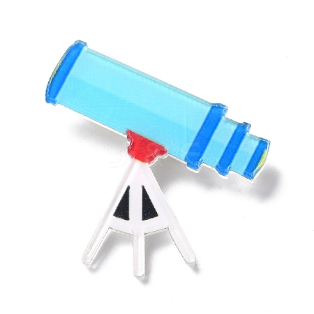 Telescope Acrylic Safety Brooch JEWB-D009-14P-1