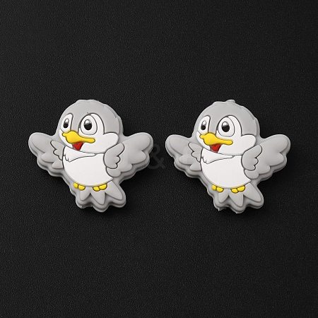 Bird Food Grade Eco-Friendly Silicone Beads SIL-WH0018-003B-1