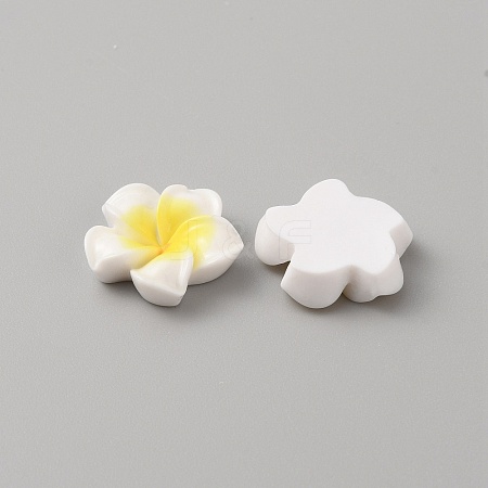 Opaque Resin Cabochons RESI-WH0036-10C-1