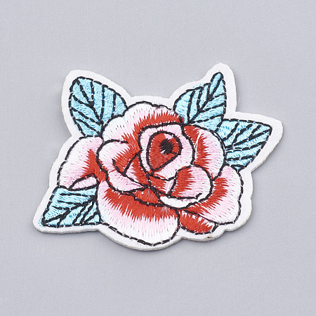 Computerized Embroidery Cloth Iron On/Sew On Patches X-AJEW-S069-011-1