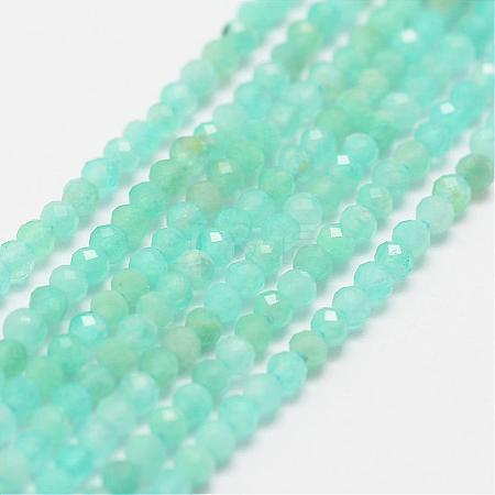 Natural Amazonite Bead Strands G-P270-2mm-24-1