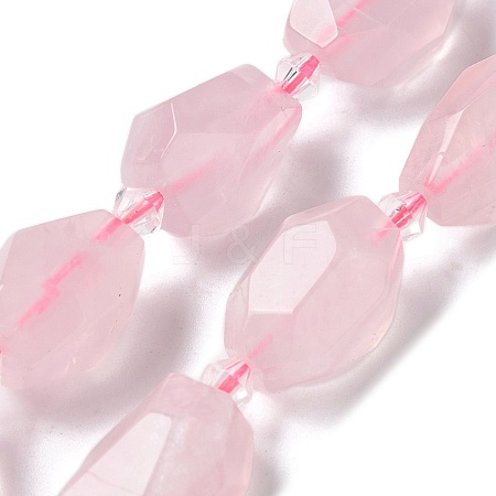 Natural Rose Quartz Beads Strands G-H095-A10-01-1