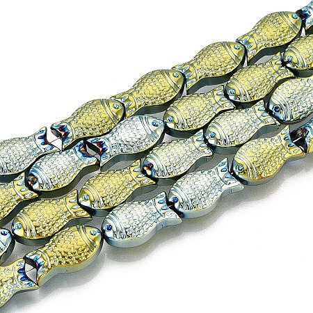 Electroplate Glass Beads Strands EGLA-T025-03E-1