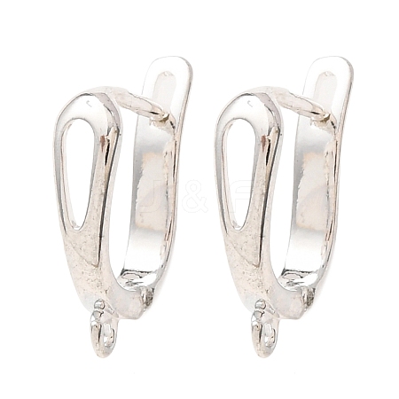 Brass Hoop Earring Findings KK-L148-07P-1