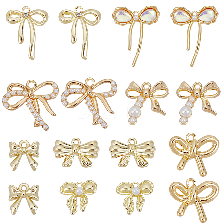 32Pcs 8 Styles Alloy Pendants FIND-SC0014-68-1