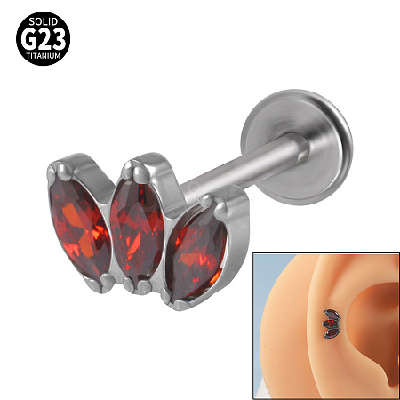 G23 Titanium Cartilage Earrings WGC4C46-23-1