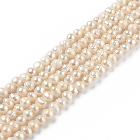Natural Cultured Freshwater Pearl Beads Strands PEAR-J005-02-1