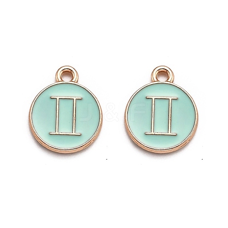 Alloy Enamel Pendants ENAM-S124-01B-15I-1
