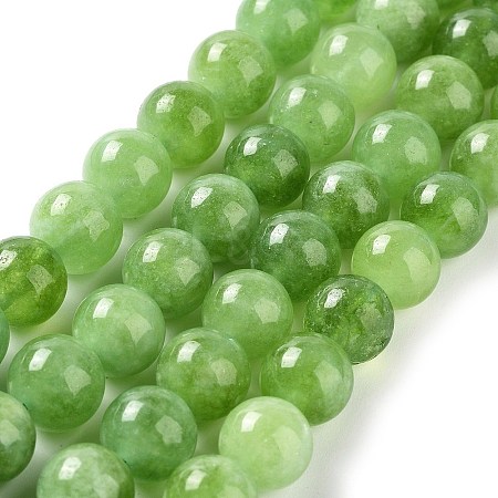 Dyed Natural Malaysia Jade Beads Strands G-G021-02C-04-1