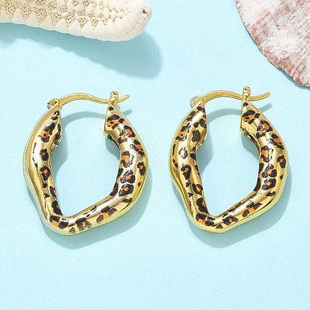Brass Hoop Earrings EJEW-Q015-12A-G-1