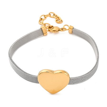 Ion Plating(IP) Fashionable 304 Stainless Steel Bracelets BJEW-J038-47G-1