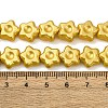 Electroplate Glass Beads Strands EGLA-H109-13-4