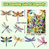 30Pcs Dragonfly PET Stickers PW-WGF36A3-01-1