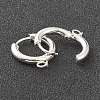 201 Stainless Steel Huggie Hoop Earring Findings STAS-P283-01B-S-2