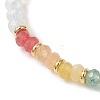 Chakra Opalite & Dyed Natural Malaysia Jade Beads Stretch Bracelets for Women BJEW-JB13049-3