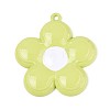 Spray Painted Alloy and Enamel Big Pendants PALLOY-T092-80D-1