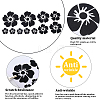 Gorgecraft 4 Sheets 2 Colors Flower PVC Waterproof Car Stickers DIY-GF0008-94A-6