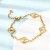304 Stainless Steel Link Bracelets for Women BJEW-G784-01G-01-3