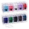 10Pcs 10 Colors Flat Elastic Crystal String Sets EW-UN0001-01-1