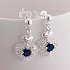 Trendy Silver Plated Brass Cubic Zirconia Bridal Party Jewelry Sets SJEW-BB09539-4