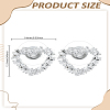 1Pair Zinc Alloy Stud Earrings EJEW-LP0008-023S-2