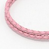 Braided Leather Snap Bracelet Makings MAK-M002-A02-2