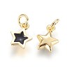 Enamel Brass Charms KK-G364-18G-02-2