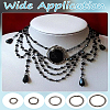 1000Pcs 5 Styles Iron Open Jump Rings IFIN-LP0001-39-3