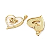 Brass Micro Pave Cubic Zirconia Pendants KK-U070-04C-G-2