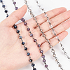 Olycraft Handmade Glass Beaded Chains for Necklaces Bracelets Making AJEW-OC0001-78-3