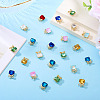 30Pcs Alloy & Glass Charms FIND-TA0008-05G-5