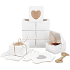 20Pcs Square Paper Cardboard Bakery Boxes CON-BC0002-34B-1