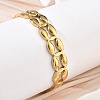 304 Stainless Steel Hinged Cuff Bangles SA-CBAB92B-06G-5