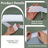 16 Yards Polyester Lace Trim Ribbon OCOR-WH0070-179A-3