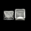 Transparent Clear Glass Square Cabochons LS-GGLA-A001-20mm-2