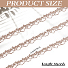 10 Yards Polyester Filigree Flower Lace Ribbon OCOR-ME0001-08-2