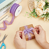Nylon Pleated Elastic Mesh Lace Ribbon OCOR-WH0086-96C-3