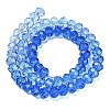 Transparent Painted Glass Beads Strands DGLA-A034-T6mm-A01-5