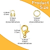 Zinc Alloy Lobster Claw Clasps with Brass Wire Guardian and Protectors with Iron Open Jump Rings DIY-YW0010-08-2
