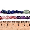 Chakra Theme Natural Amethyst & Topaz Jade & Red Agate & Quartz Crystal & Strawberry Quartz & Lapis Lazuli & Green Aventurine Beads Strands G-N344-07-5