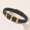 Braided Microfiber Leather Cord Bracelets BJEW-C153-01I-3