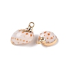 Natural Sea Shell Pendants SSHEL-N038-43-2