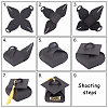 Graduation Cap Shaped Paper Gift Box CON-WH0072-76-3