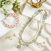 4Pcs Brass Micro Pave Clear Cubic Zirconia Chain Extender KK-BBC0022-80-4