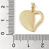 Brass Pave Shell Pendants KK-I712-01G-3