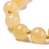 Round Natural Jade Beaded Necklaces NJEW-F327-02B-04-2