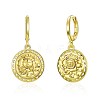 Brass Dangle Hoop Earrings EJEW-BB31952-6