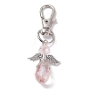 Faceted Teardrop Glass Pendants HJEW-AL0034-3