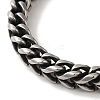 316 Surgical Stainless Steel Wheat Chain Viking Raven Skull Bracelets BJEW-Q349-05AS-01-3