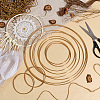 10Pcs 5 Styles Iron Linking Rings IFIN-SP0001-55KCG-3